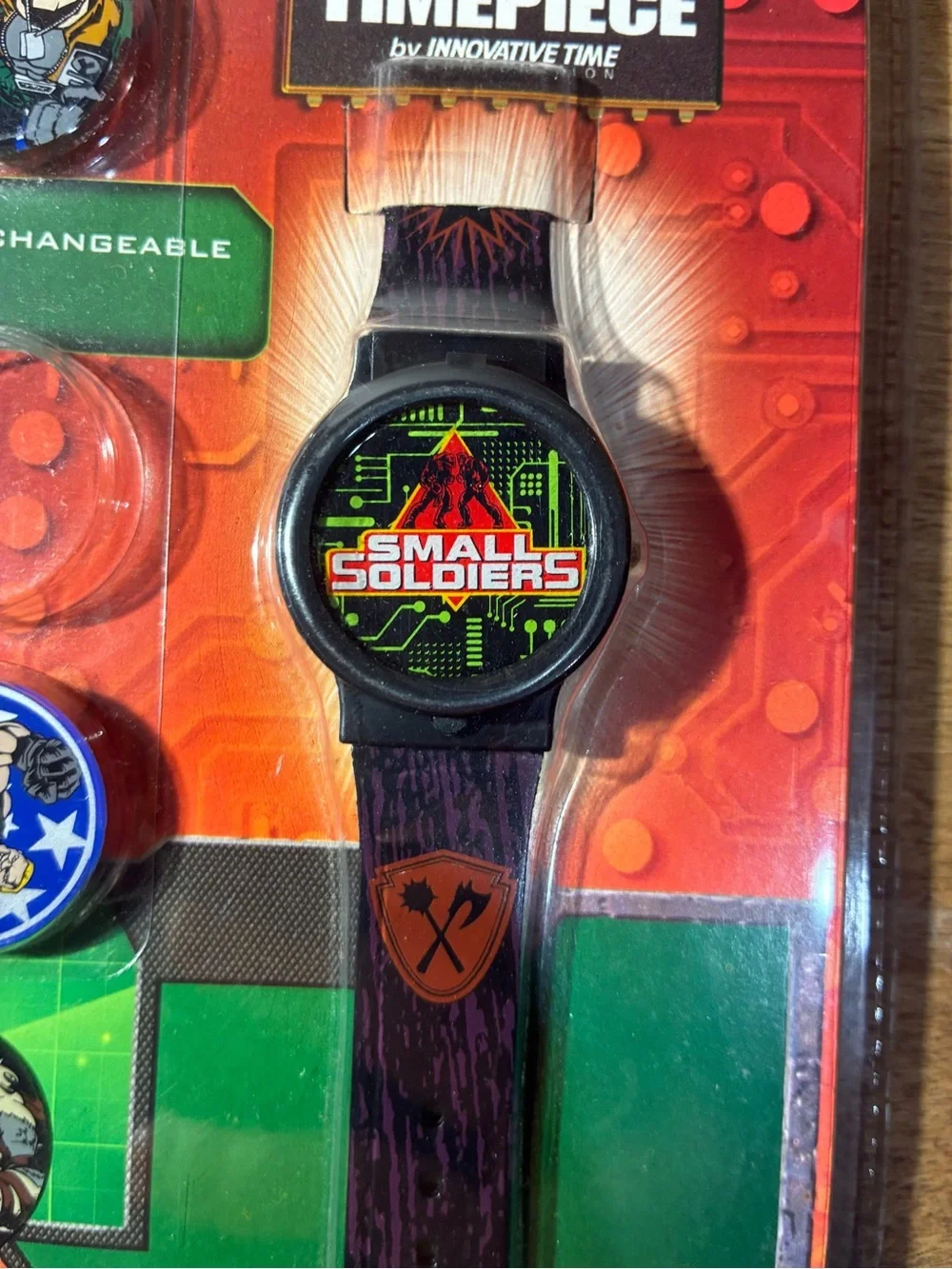 1998 Small Soldiers Timepiece Watch Innovative Time Sealed MIP 5 Lenses